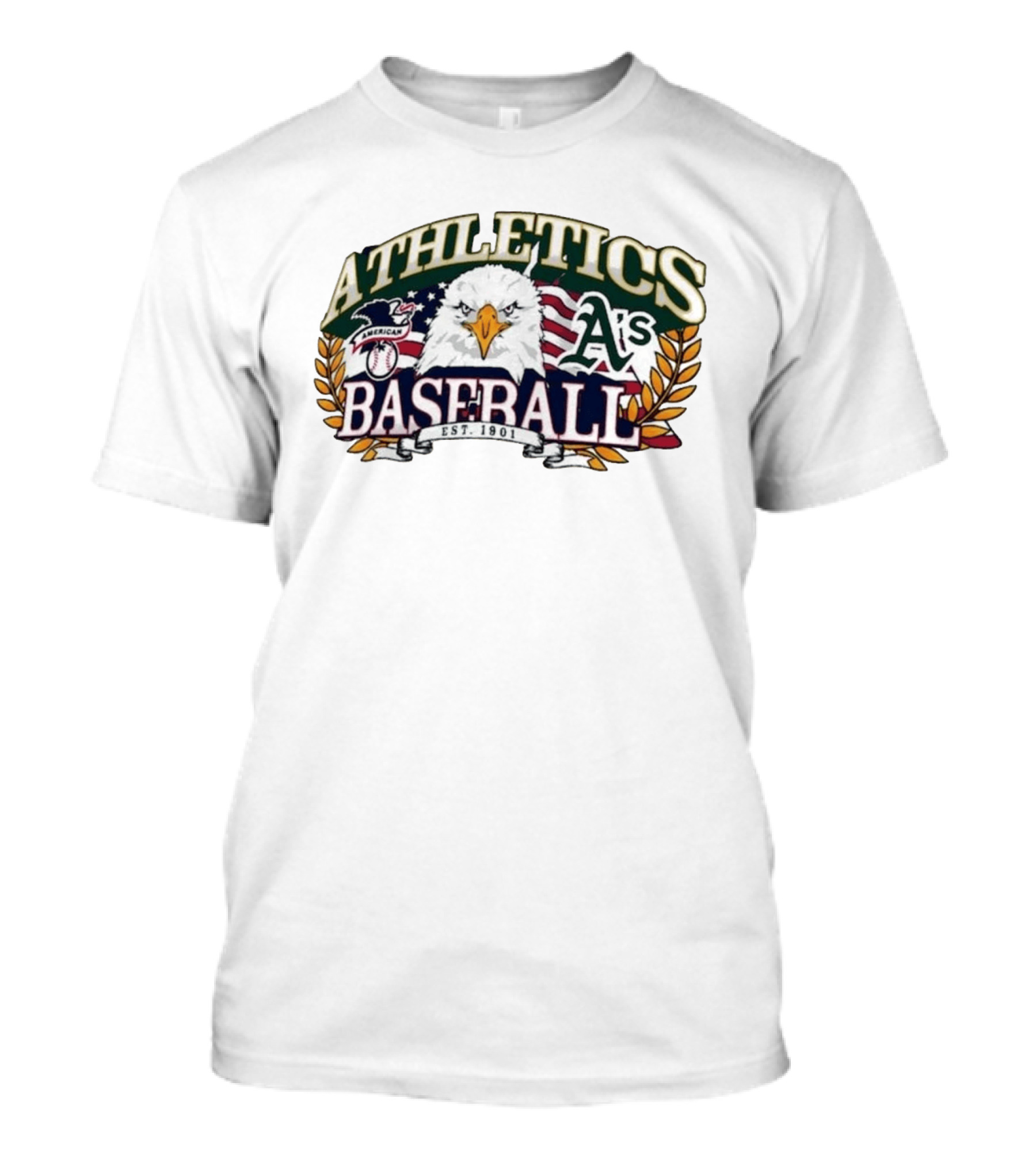 Athletics A's American Eagle Baseball EST 1901 T-Shirt