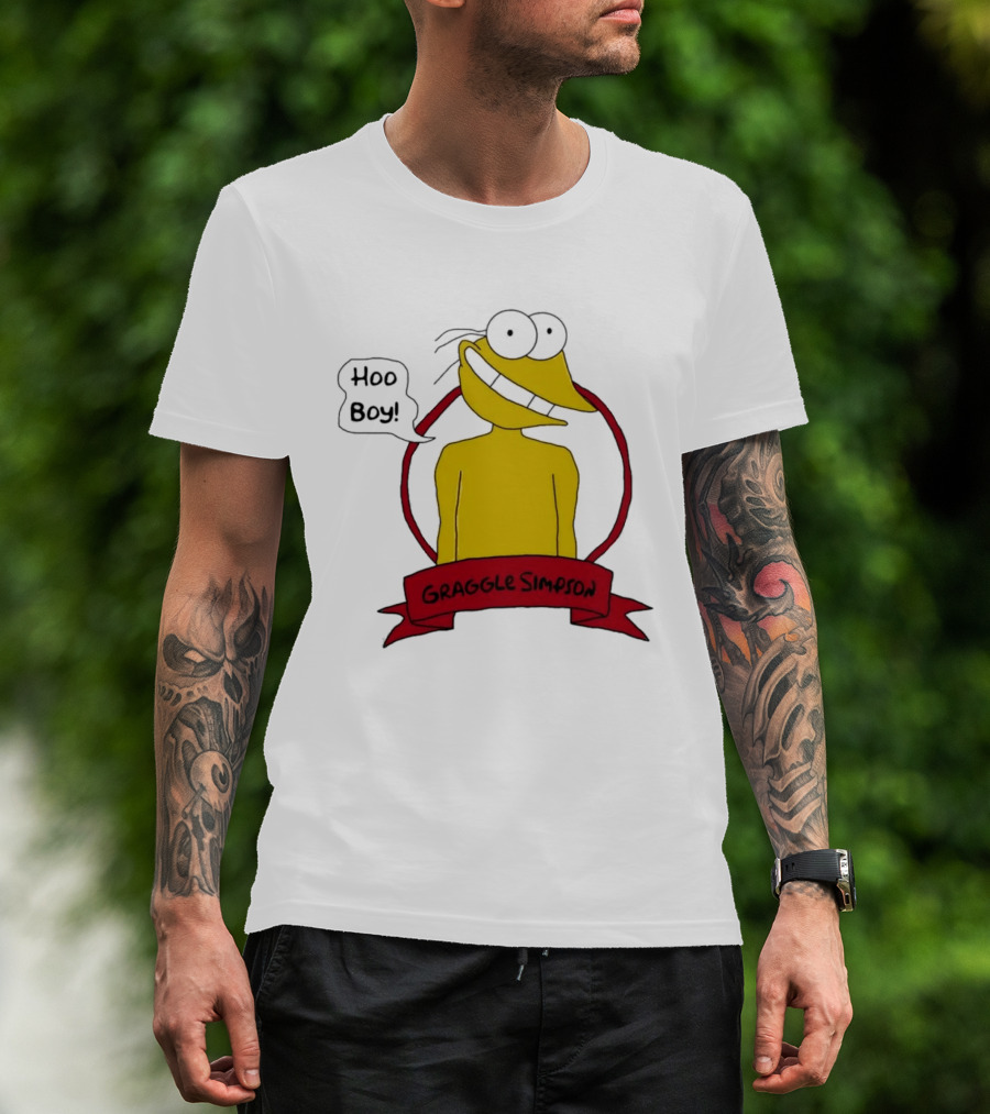Hoo Boy Graggle Simpson Cartoon T-Shirt