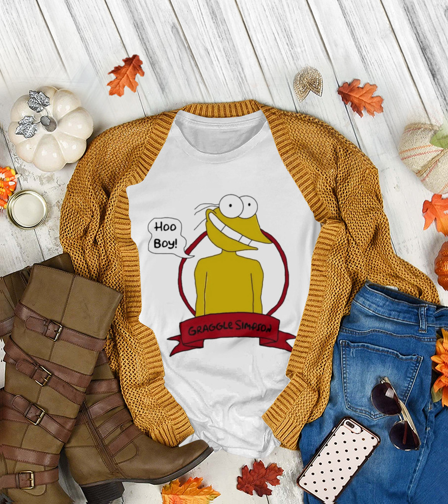 Hoo Boy Graggle Simpson Cartoon T-Shirt