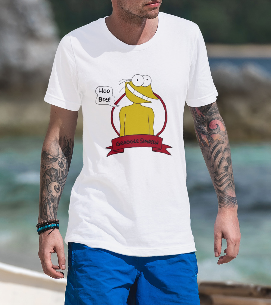 Hoo Boy Graggle Simpson Cartoon T-Shirt