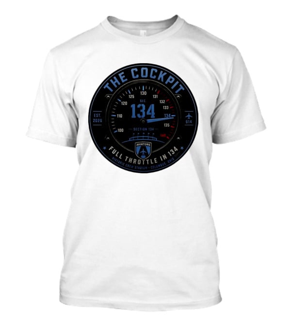 The Cockpit Aviators Full Throttle At Historic Crew Stadium Columbus Ohio Section 134 T-Shirt