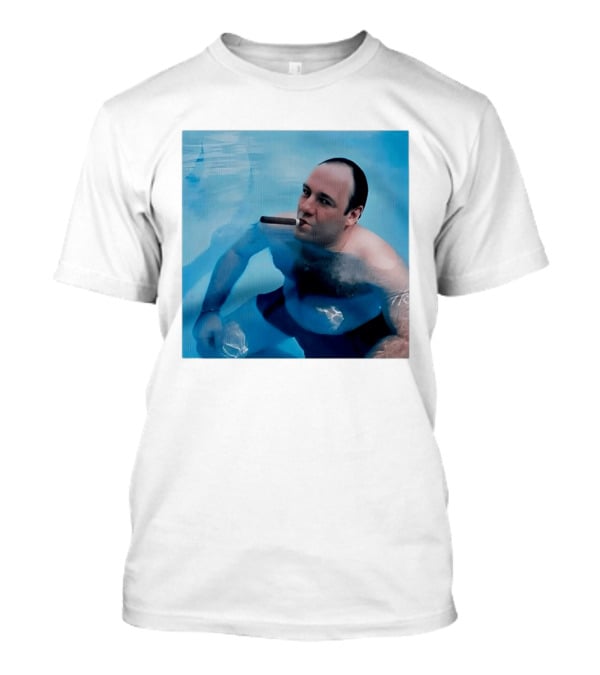 Tony Soprano The Sopranos Pool Scene Cigar Water Moment T-Shirt
