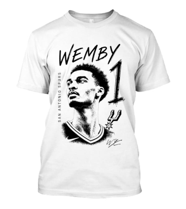 Wemby 1 Victor Wembanyama San Antonio Spurs Star T-Shirt