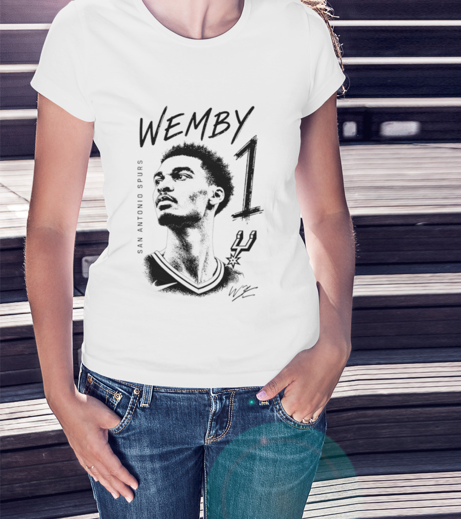 Wemby 1 Victor Wembanyama San Antonio Spurs Star T-Shirt