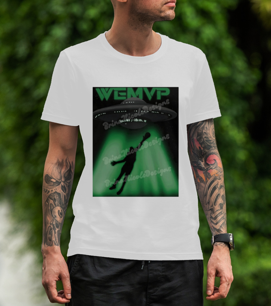 WEMVP Wemby Alien UFO San Antonio Spurs Basketball NBA 2026 T-Shirt