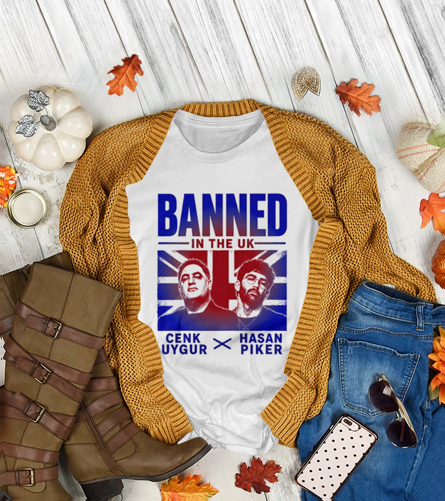 Banned in the UK Cenk Uygur Hasan Piker Union Jack T-Shirt