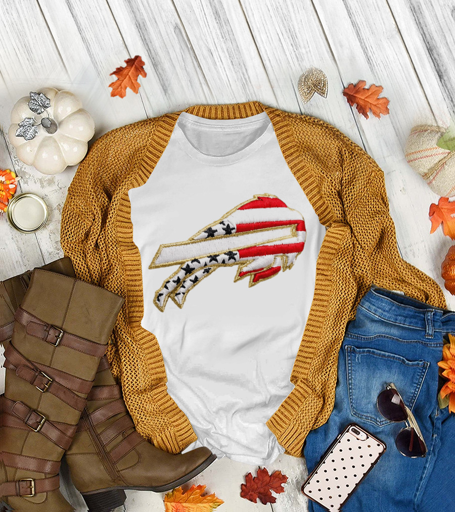 Bills America 250th Anniversary Stars and Stripes T-Shirt