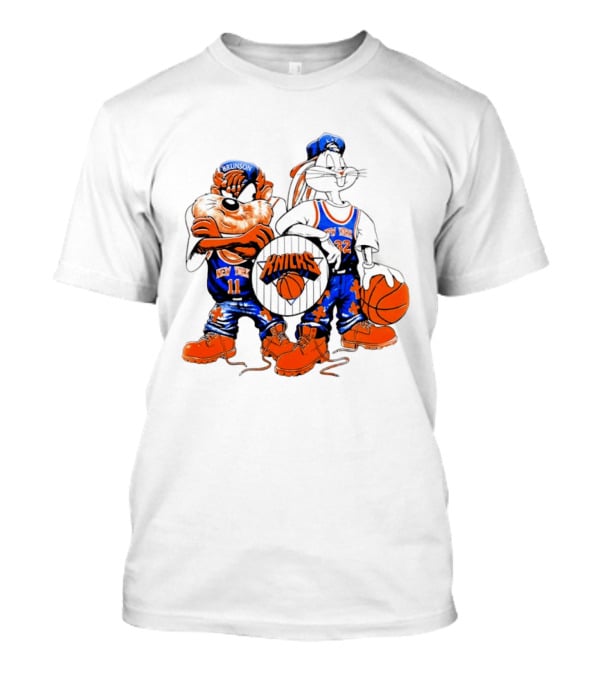 Taz Bugs Bunny New York Knicks Brunson Anthony Towns NBA T-Shirt