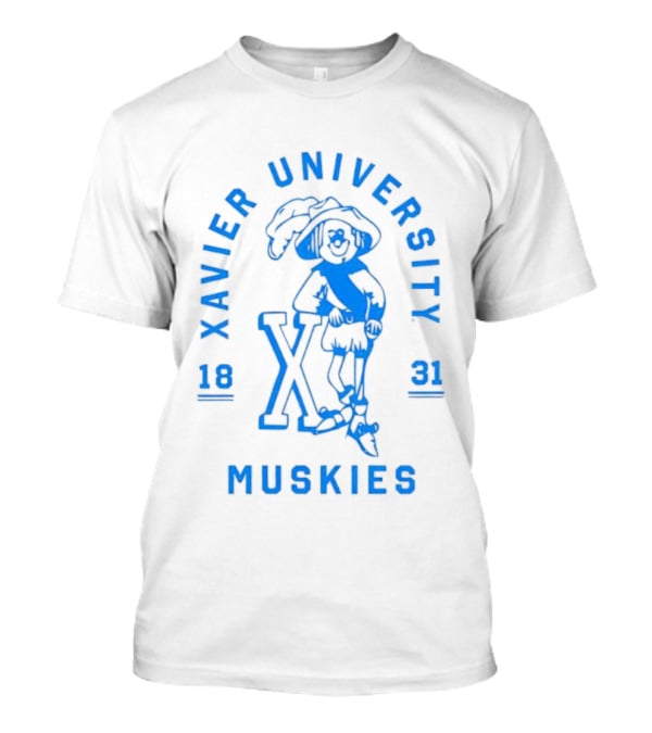 Xavier University Muskies Blue Blob 1831 T-Shirt