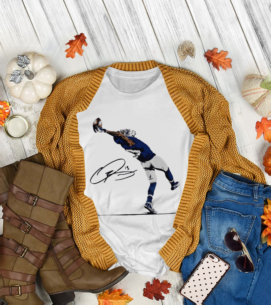 The Catch Odell Beckham Jr. Signature New York Giants Football Moment T-Shirt