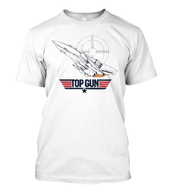 Top Gun F 14 Tomcat Fighter Jet Target T-Shirt