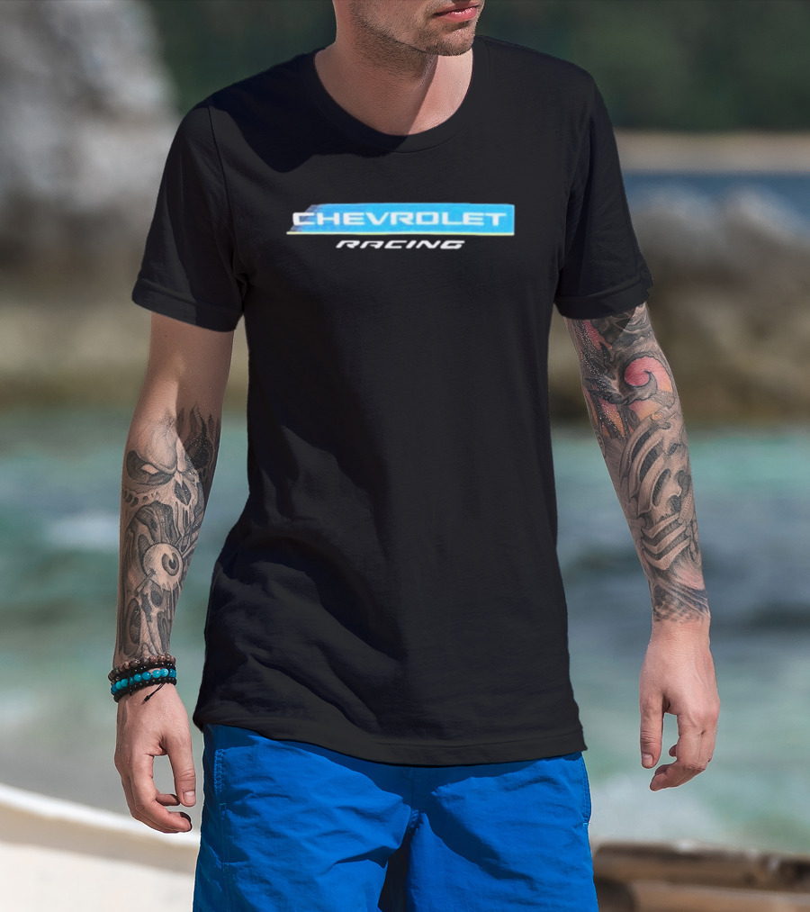 Chevrolet Racing Blue And White T-Shirt