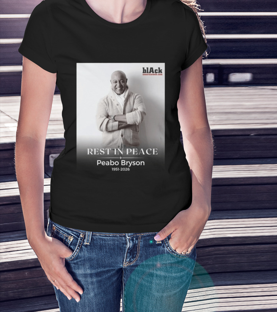 Rest In Peace Peabo Bryson 1951 2026 Black Americaweb T-Shirt