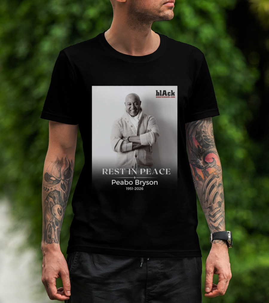 Rest In Peace Peabo Bryson 1951 2026 Black Americaweb T-Shirt