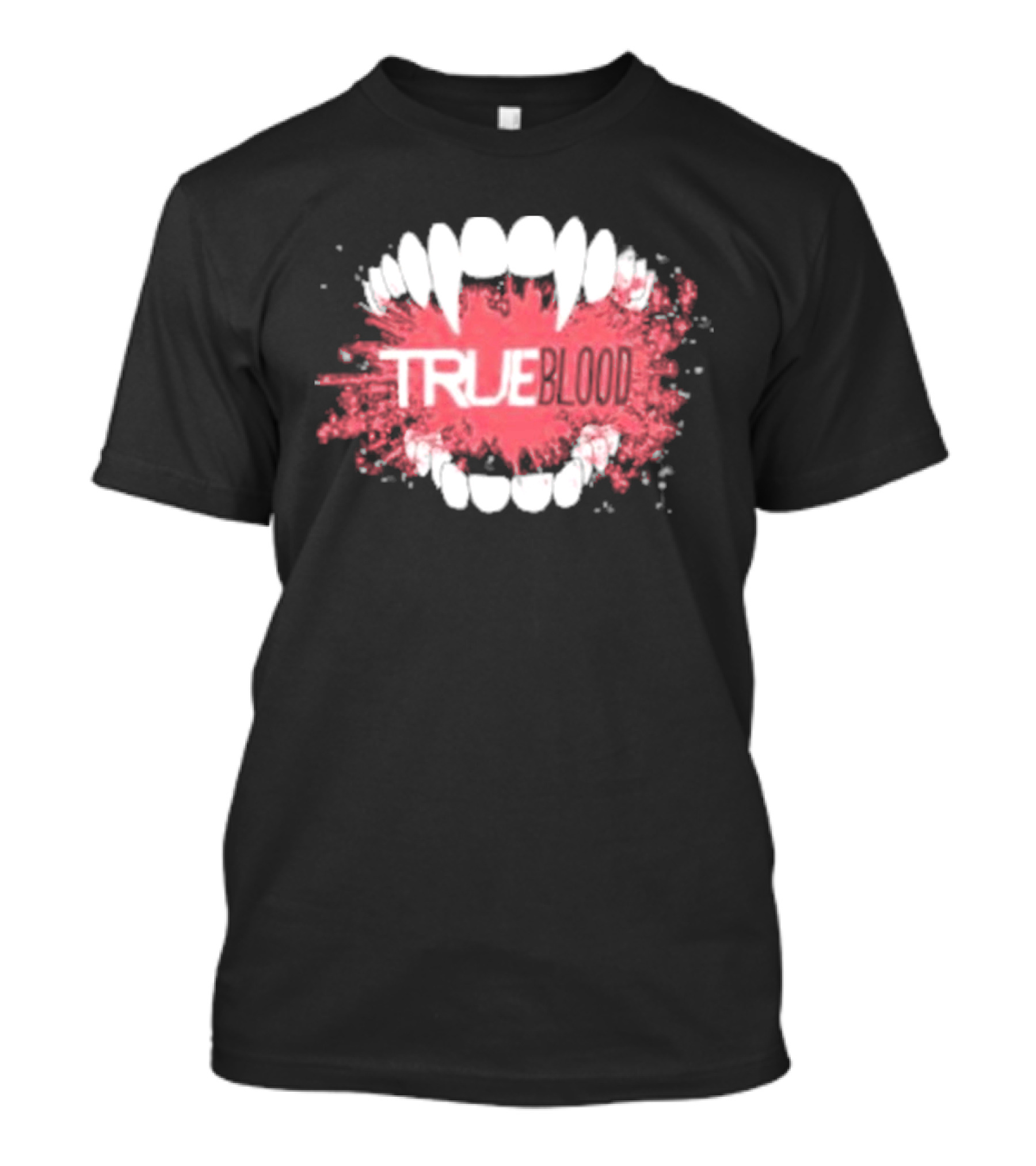 True Blood Vampire Fangs Bite Splatter T-Shirt