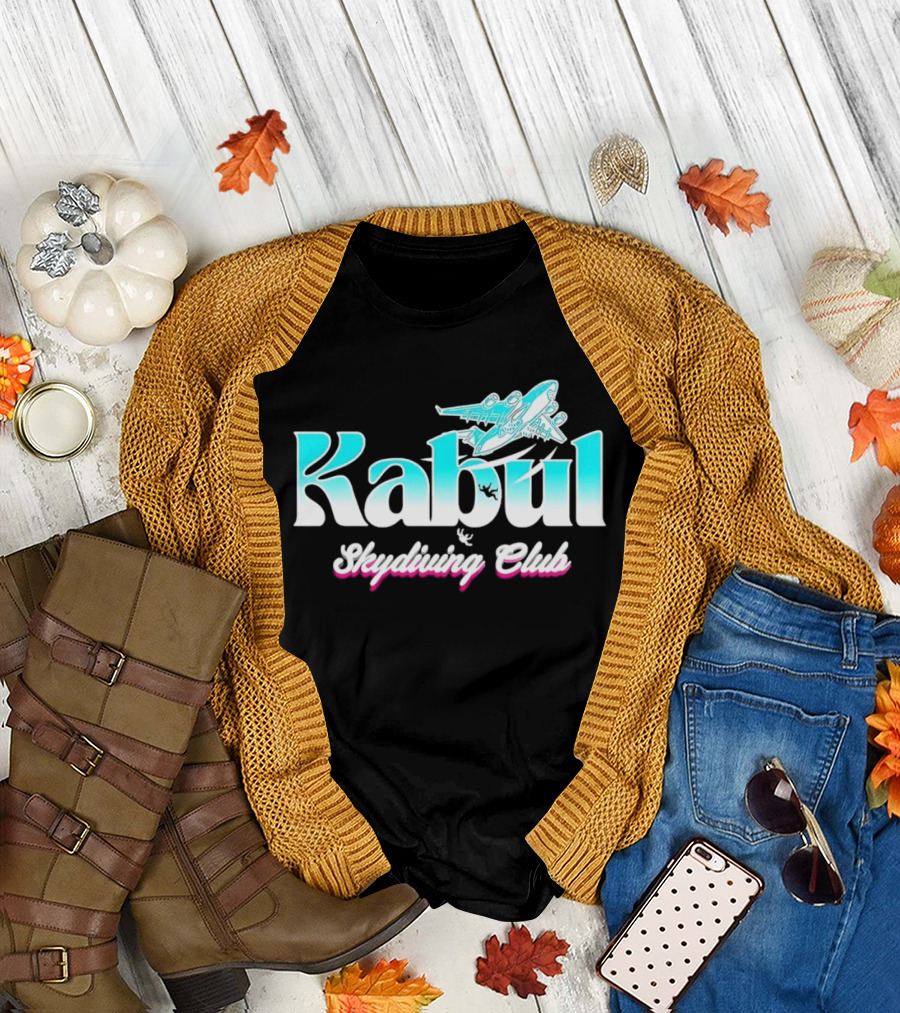 Kabul Skydiving Club Airplane Adventure T-Shirt