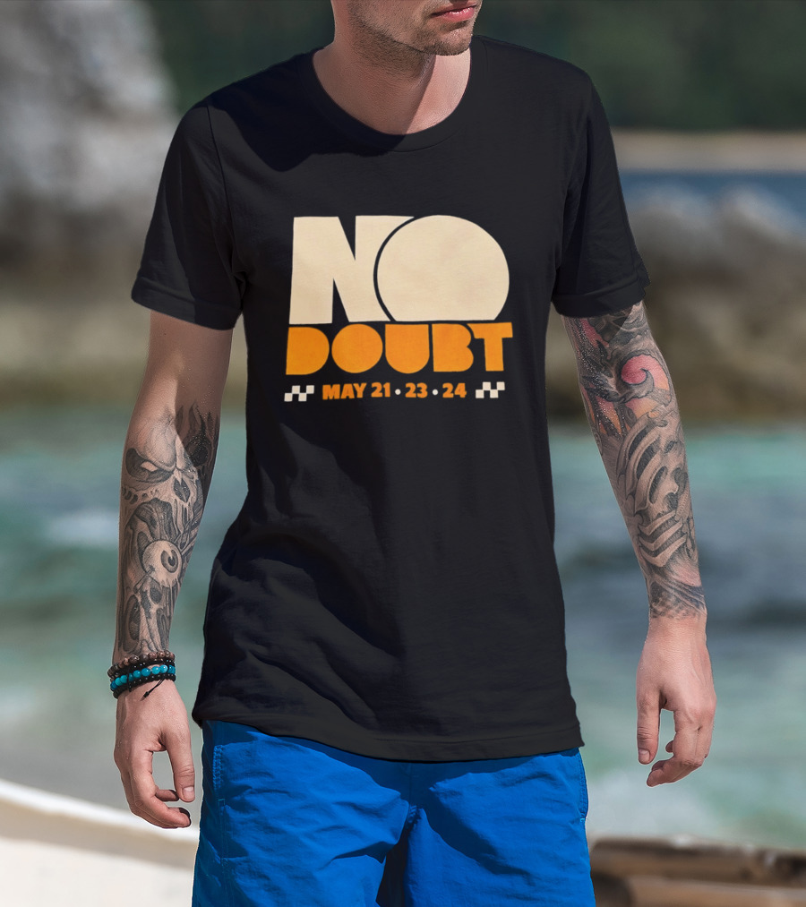 No Doubt Tour May 21 23 24 Checkered T-Shirt