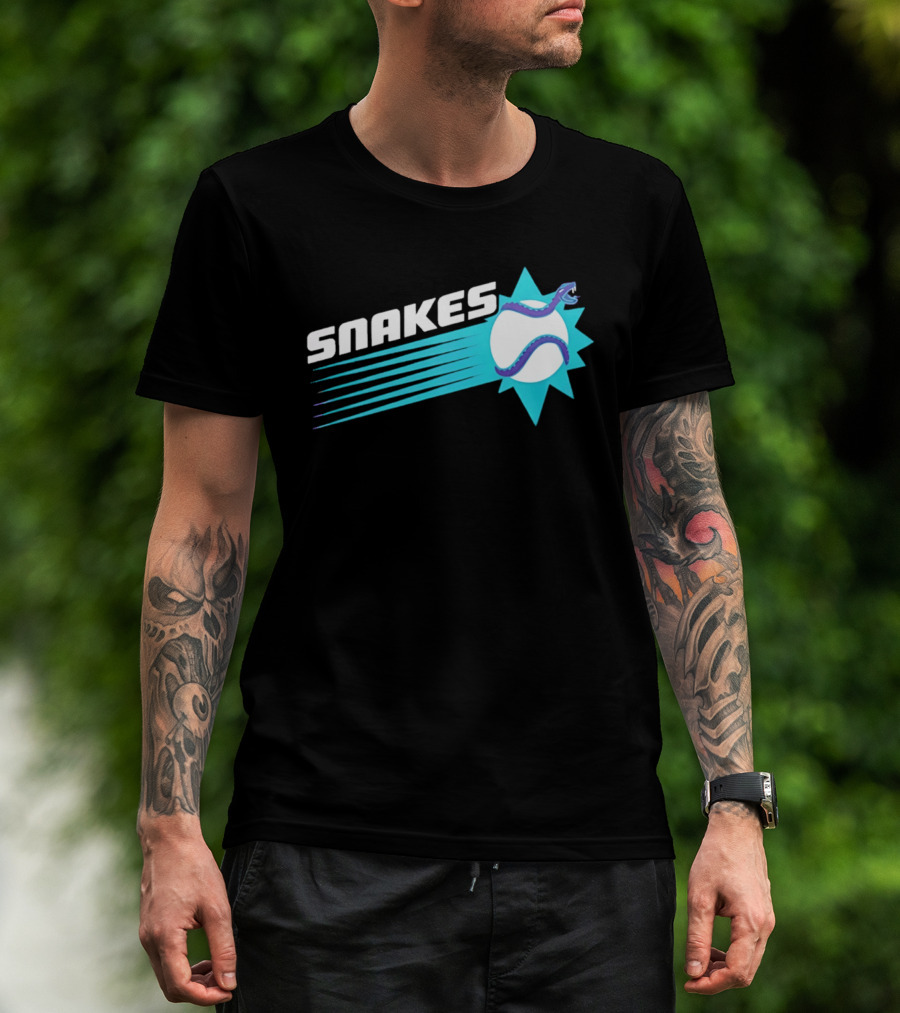 Arizona Snakes Baseball Team Serpentine T-Shirt