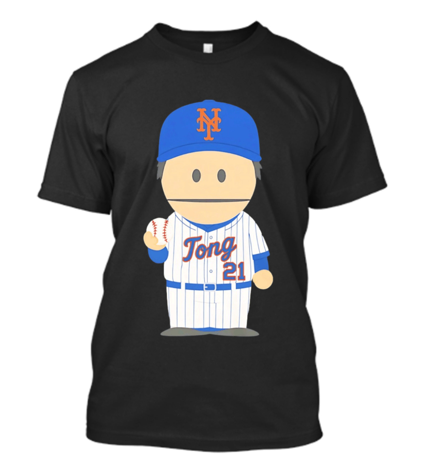 New York Mets Jonah Tong Canadian Canon 21 Baseball T-Shirt