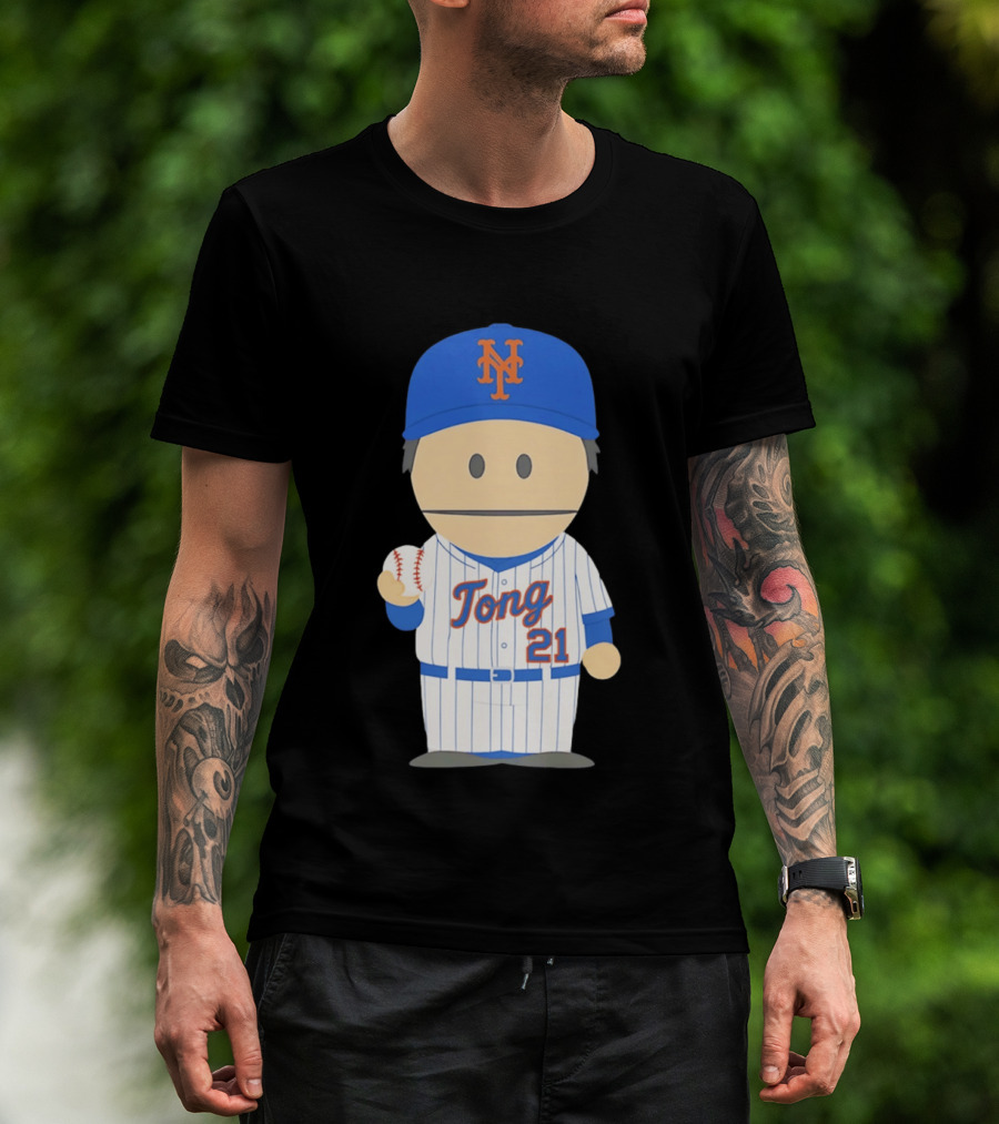 New York Mets Jonah Tong Canadian Canon 21 Baseball T-Shirt