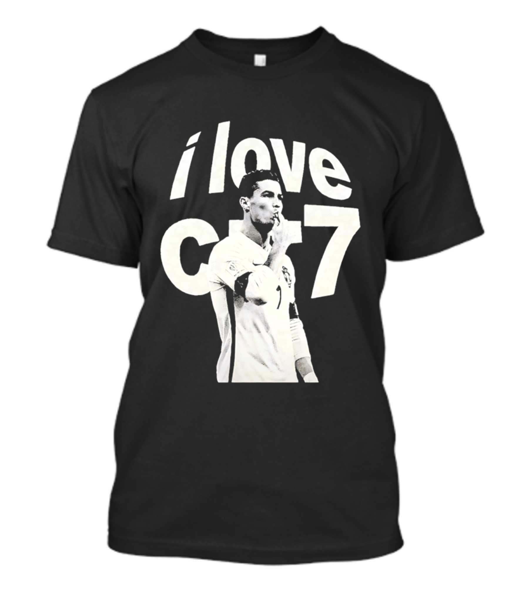 Cristiano Ronaldo I Love CR7 Image Al Nassr GOAT T-Shirt