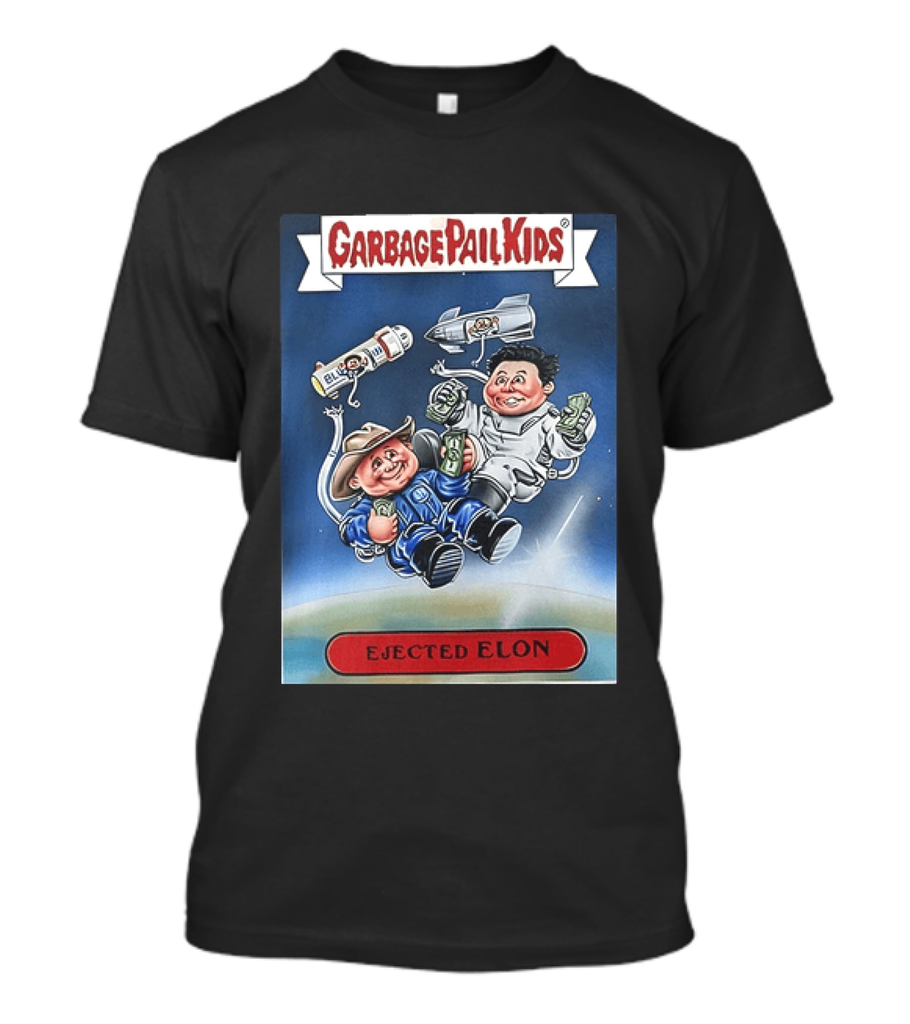 Garbage Pail Kids Ejected Elon Donald Trump And Elon Musk T-Shirt