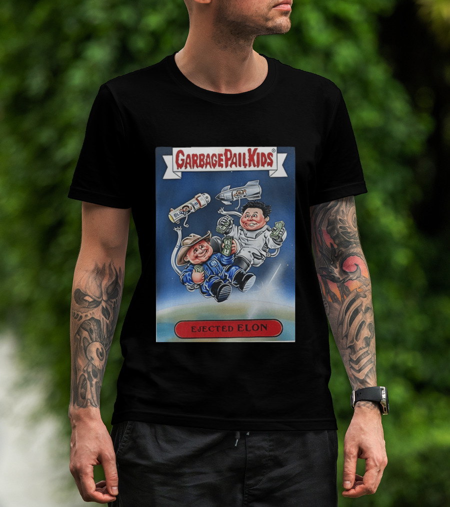 Garbage Pail Kids Ejected Elon Donald Trump And Elon Musk T-Shirt