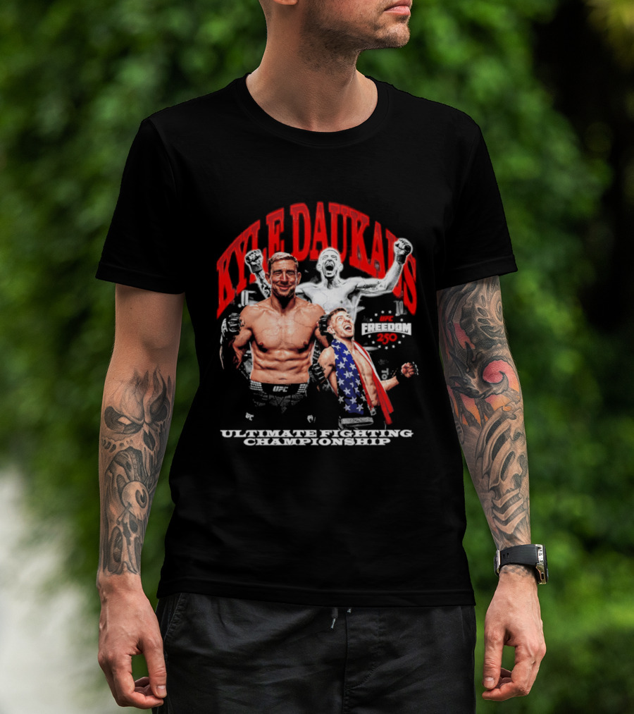 Kyle Daukaus UFC Ultimate Fighting Championship Freedom 250 T-Shirt