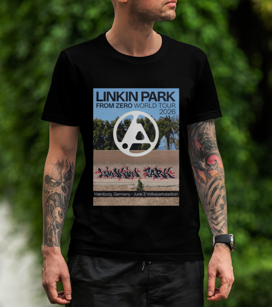Linkin Park From Zero World Tour 2026 Hamburg Germany June 3 Volksparkstadion T-Shirt