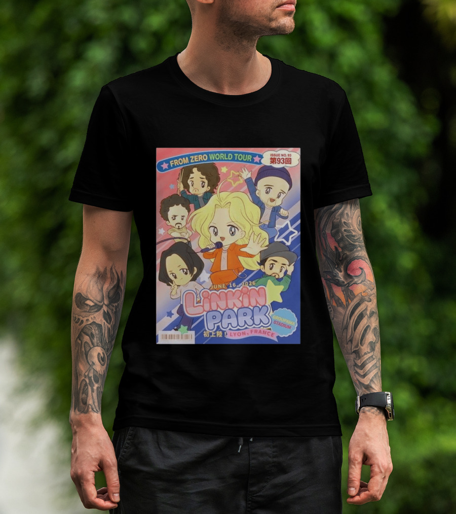 Linkin Park From Zero World Tour Issue No. 93 Lyon France Groupama Stadium June 16 2026 T-Shirt