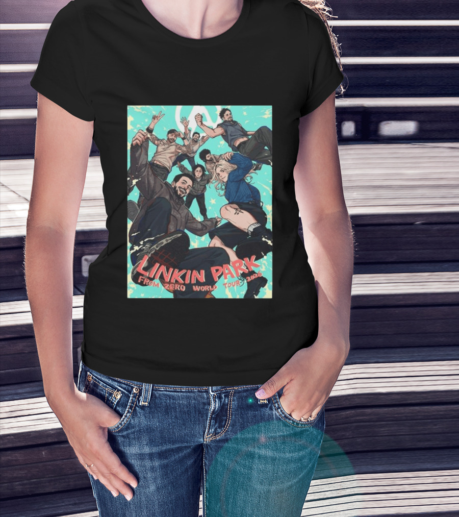 Linkin Park From Zero World Tour 2026 Munich Anime Style Concert T-Shirt