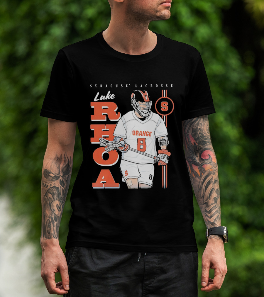 Luke Rhoa Syracuse Lacrosse Orange NCAA 8 T-Shirt
