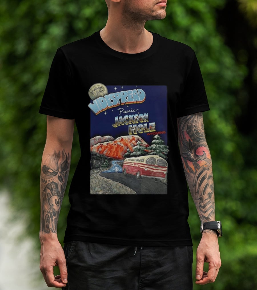 Greetings From Widespread Panic Jackson Hole Wyoming July 5 2026 Show Announce T-Shirt