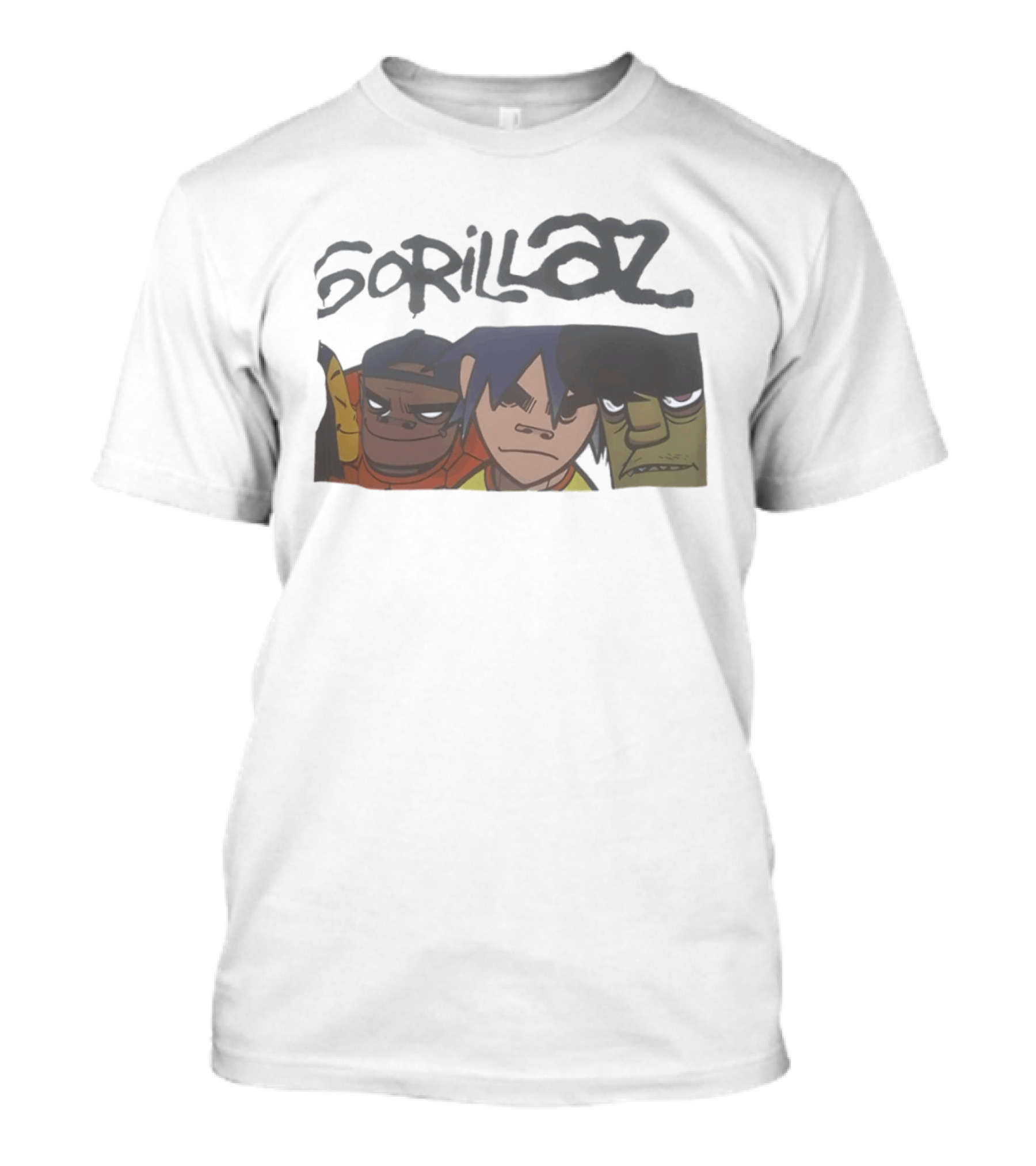 Gorillaz Band Members 2D Russel Hobbs Noodle Murdoc Niccals T-Shirt