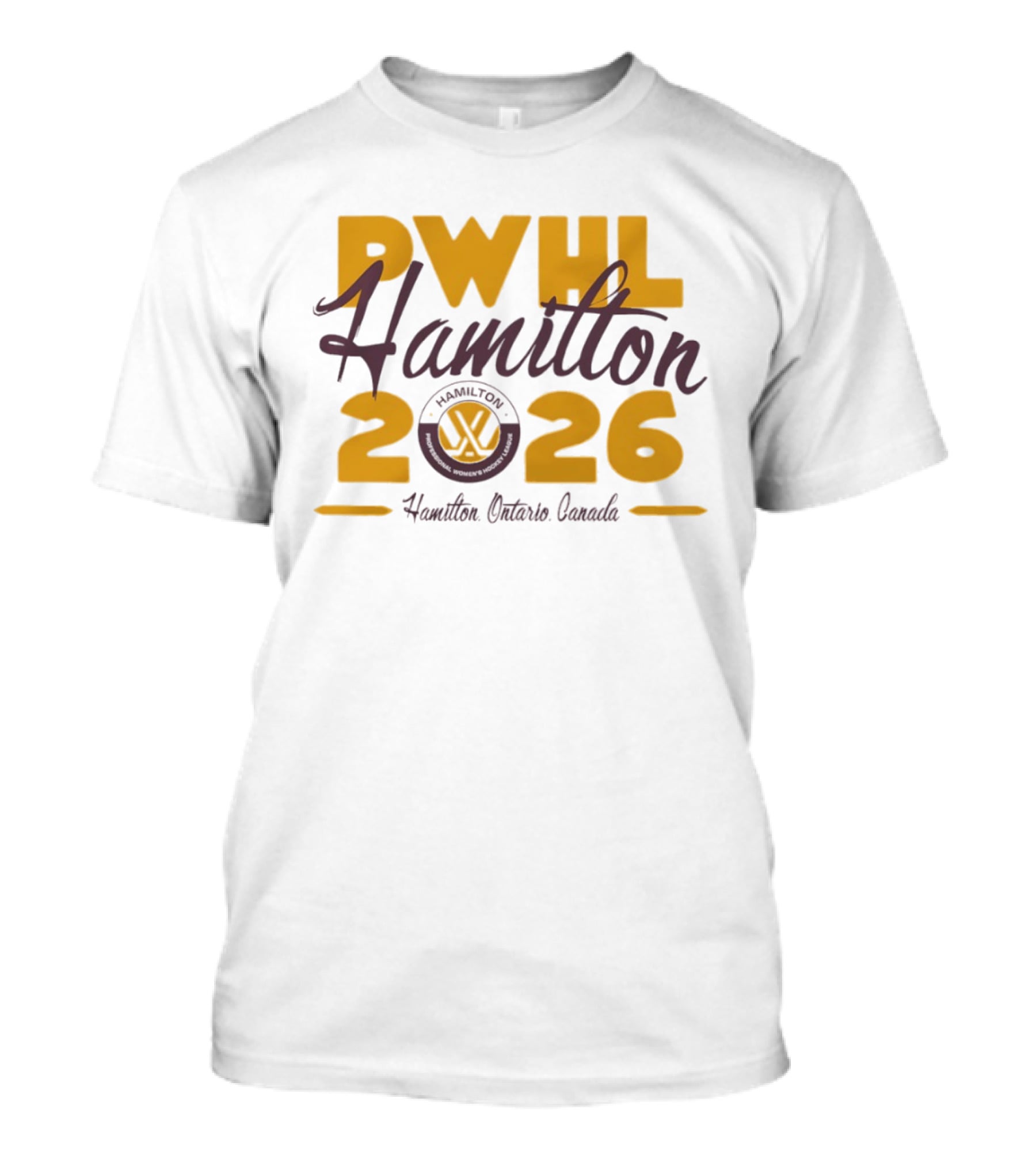 PWHL Hamilton Ontario Canada 2026 T-Shirt