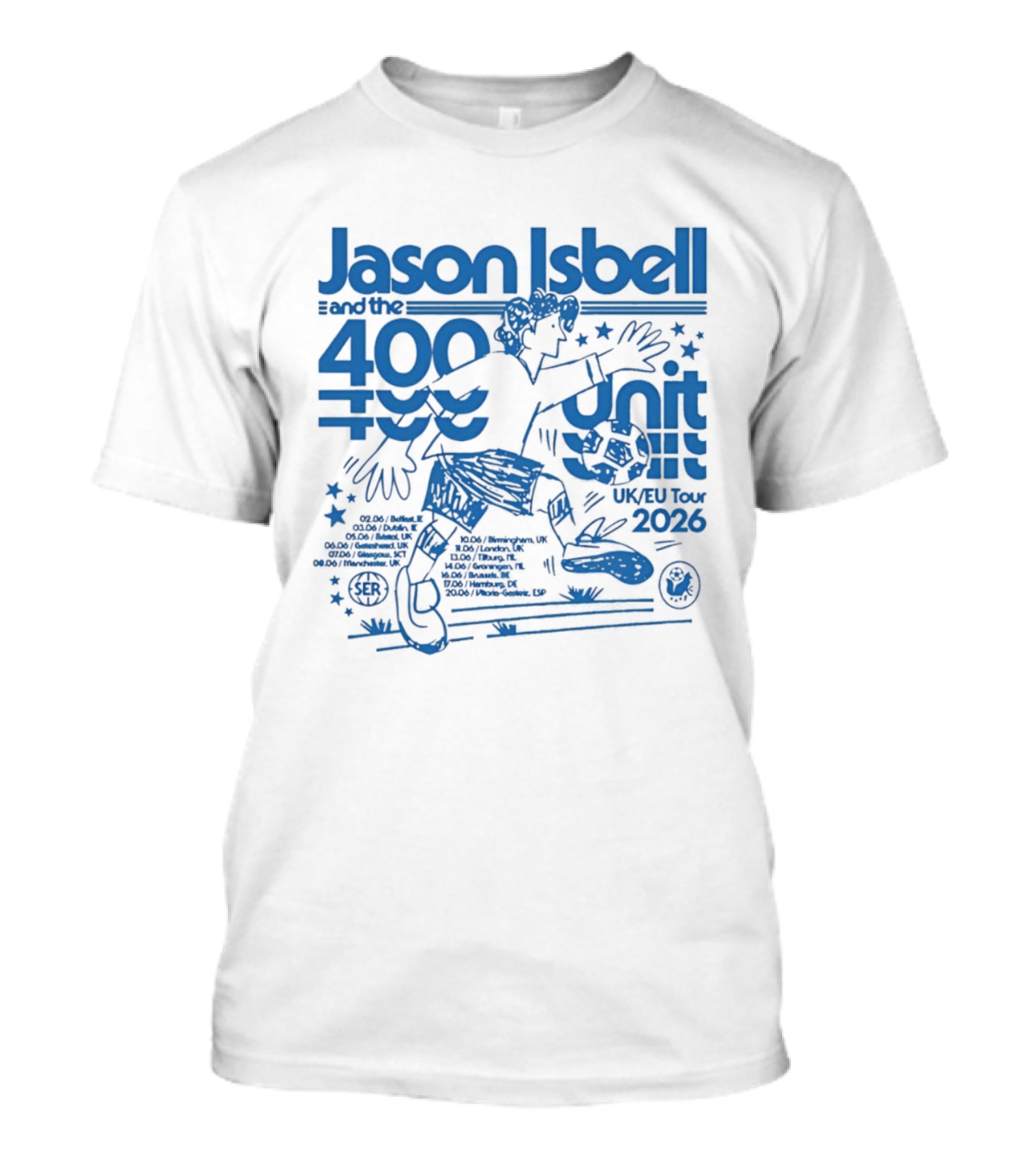 Jason Isbell 400 Unit Live June 2026 Southeastern Records UK EU Tour T-Shirt