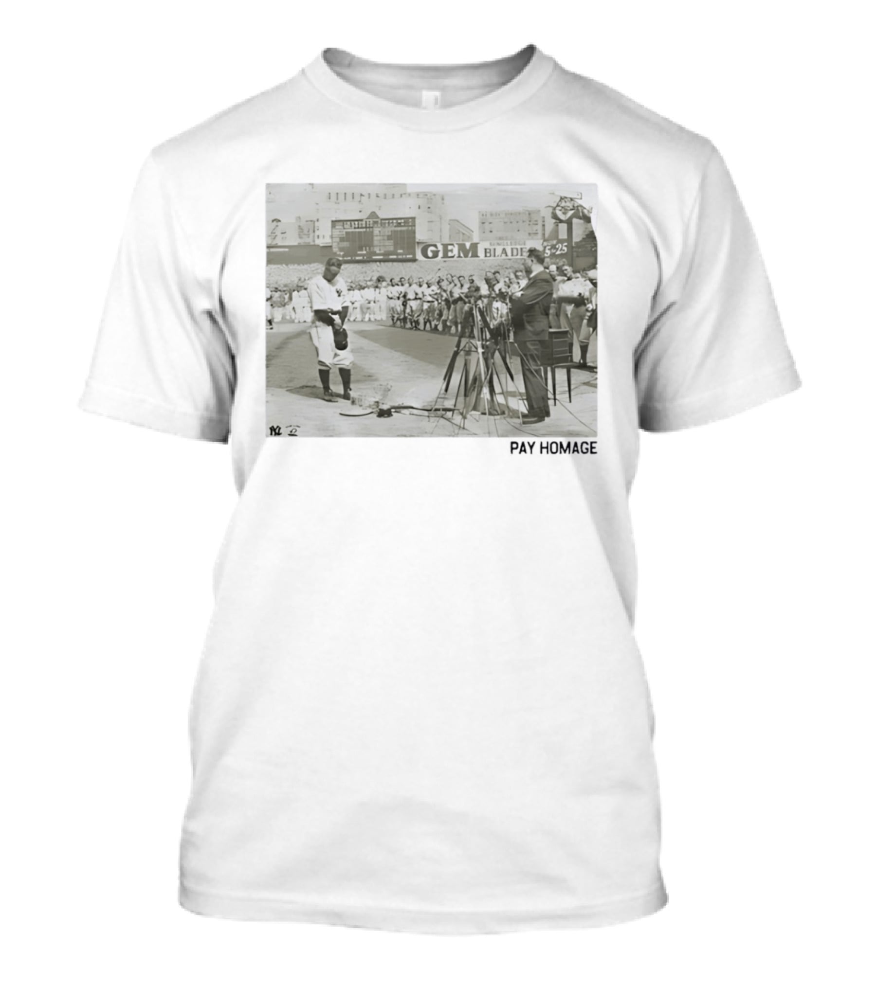 Lou Gehrig New York Yankees Yankee Stadium Farewell Address July 4th Iconic Moment T-Shirt
