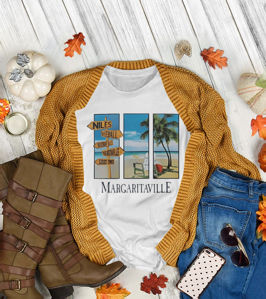 Niles Baseball Mahoning Valley Margaritaville Beach Good Times T-Shirt