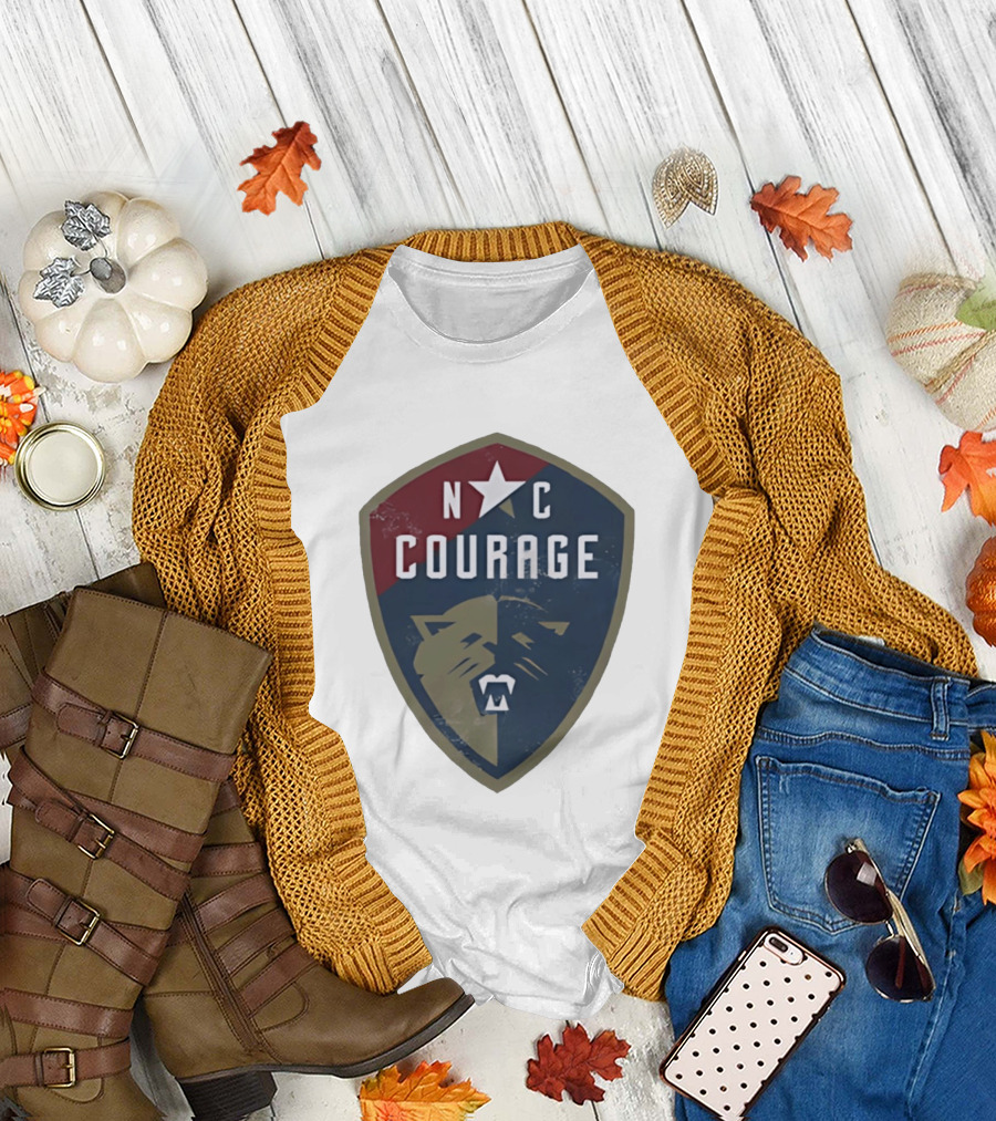 North Carolina Courage Star Shield NC Courage T-Shirt