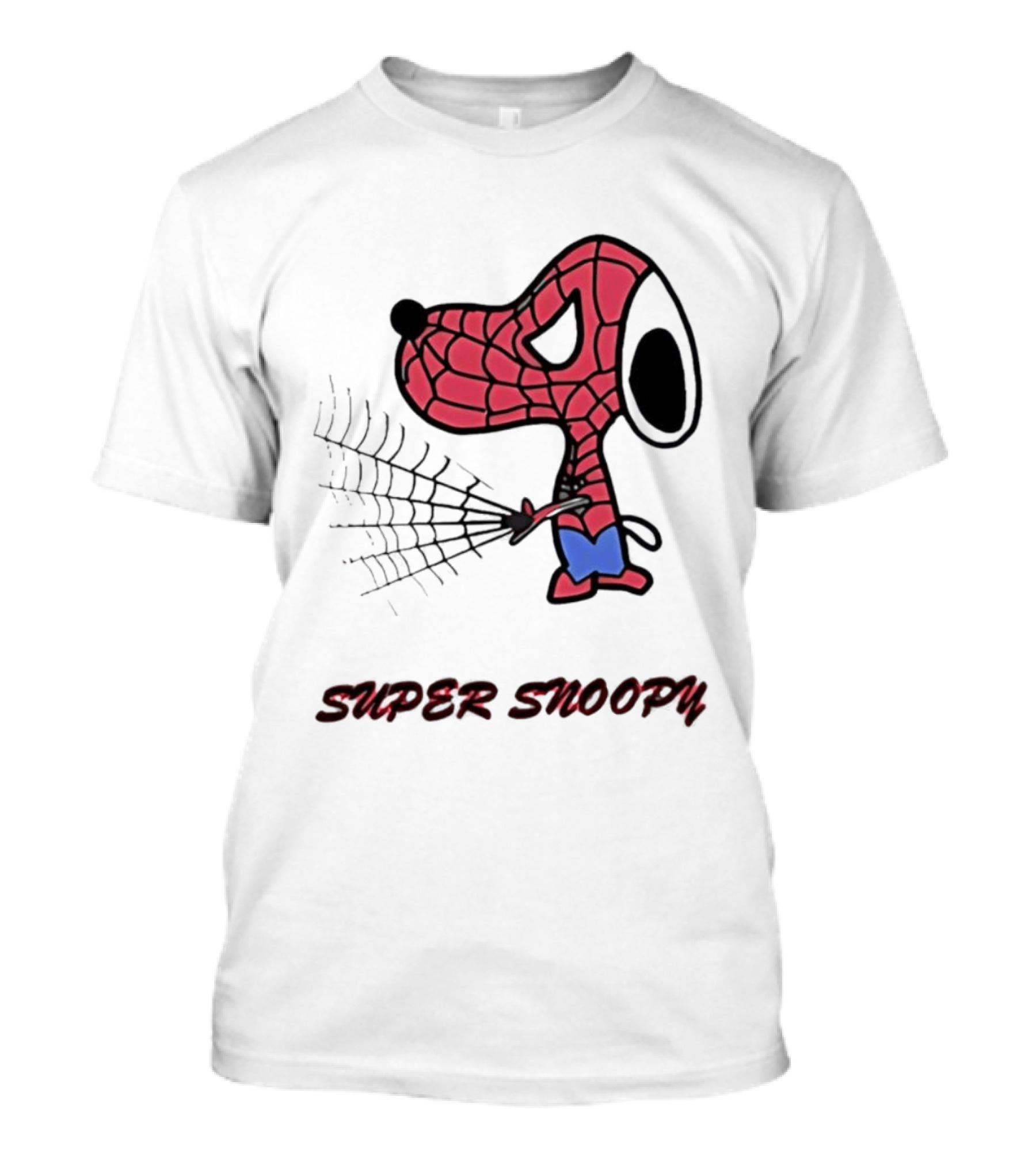 Super Snoopy Spider Man Mashup Pop Culture T-Shirt