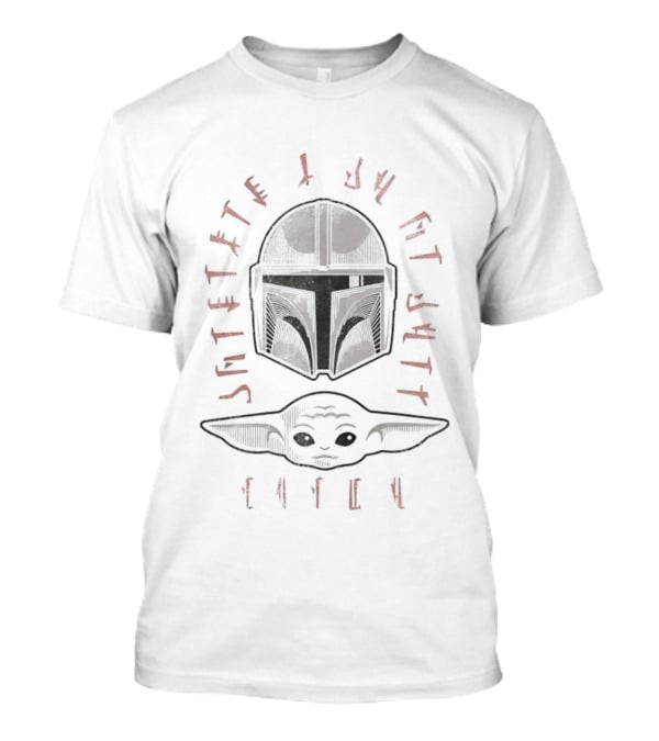 The Mandalorian Helmet Grogu Star Wars Just A Kid This Is The Way T-Shirt