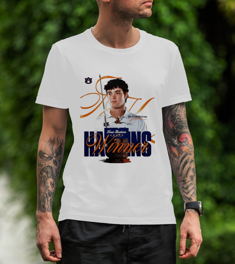 Auburn University Jackson Koivun Fred Haskins Award Winner Golf T-Shirt