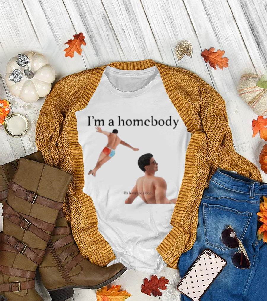 I'm a Homebody Plz Leave Me Alone Vintage Poolside Relaxation T-Shirt