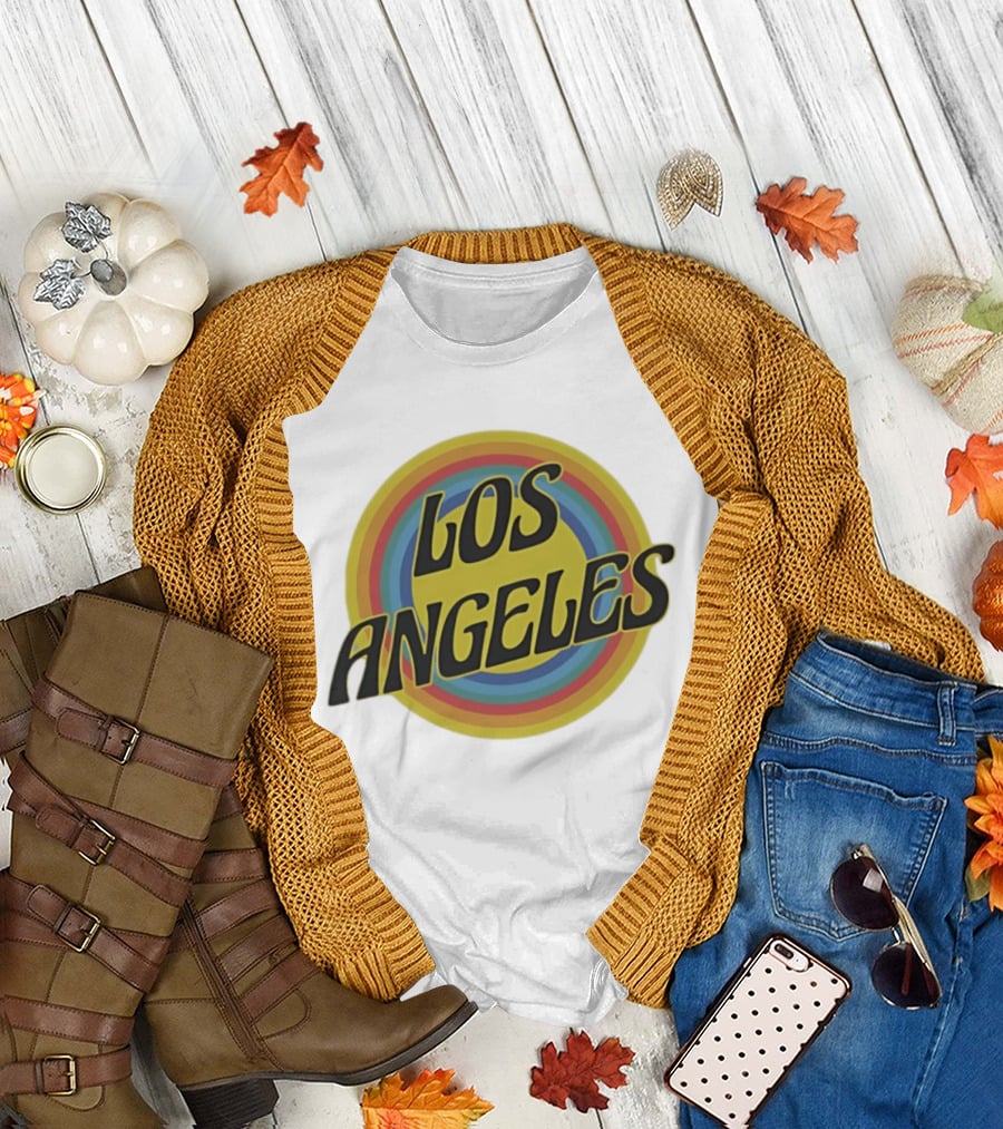 Los Angeles Vintage Rainbow T-Shirt