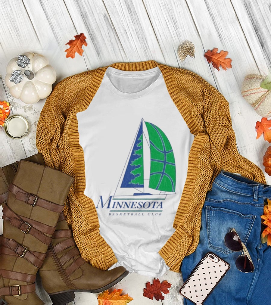 Minnesota Basketball Club Sailing Boat And Hoop T-Shirt