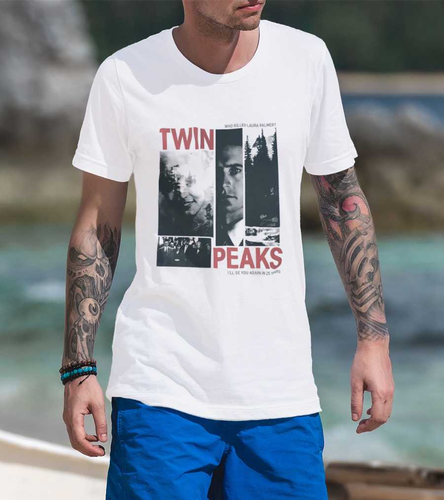 Twin Peaks Laura Palmer Dale Cooper Who Killed Laura Palmer I'll See You Again T-Shirt