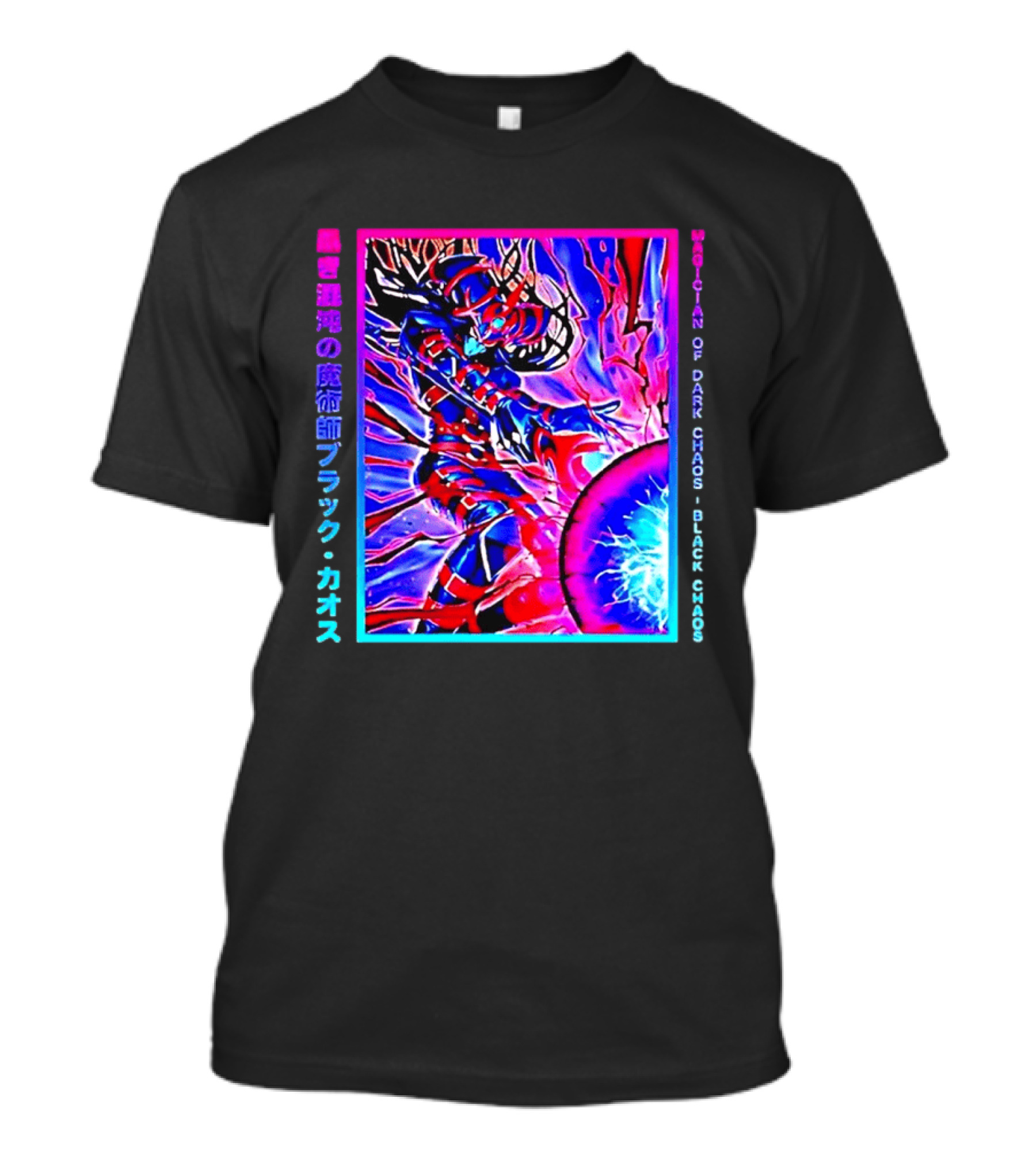 Officila Magician Of Dark Chaos Black Chaos Vaporwave Anime Yugioh T-Shirt