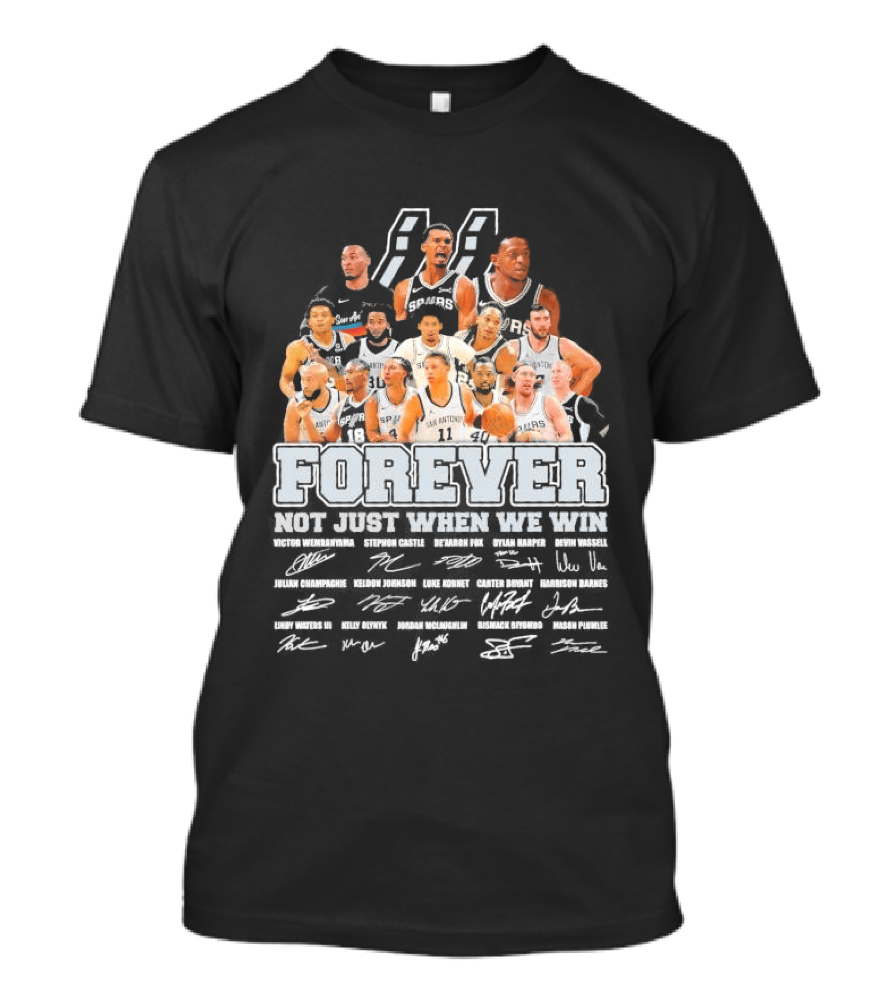 Spurs Legends Forever Signatures T-Shirt