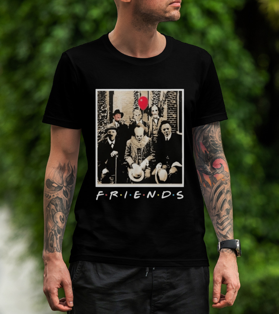 FRIENDS Original Horror Characters With Balloon Theme 2026 T-Shirt