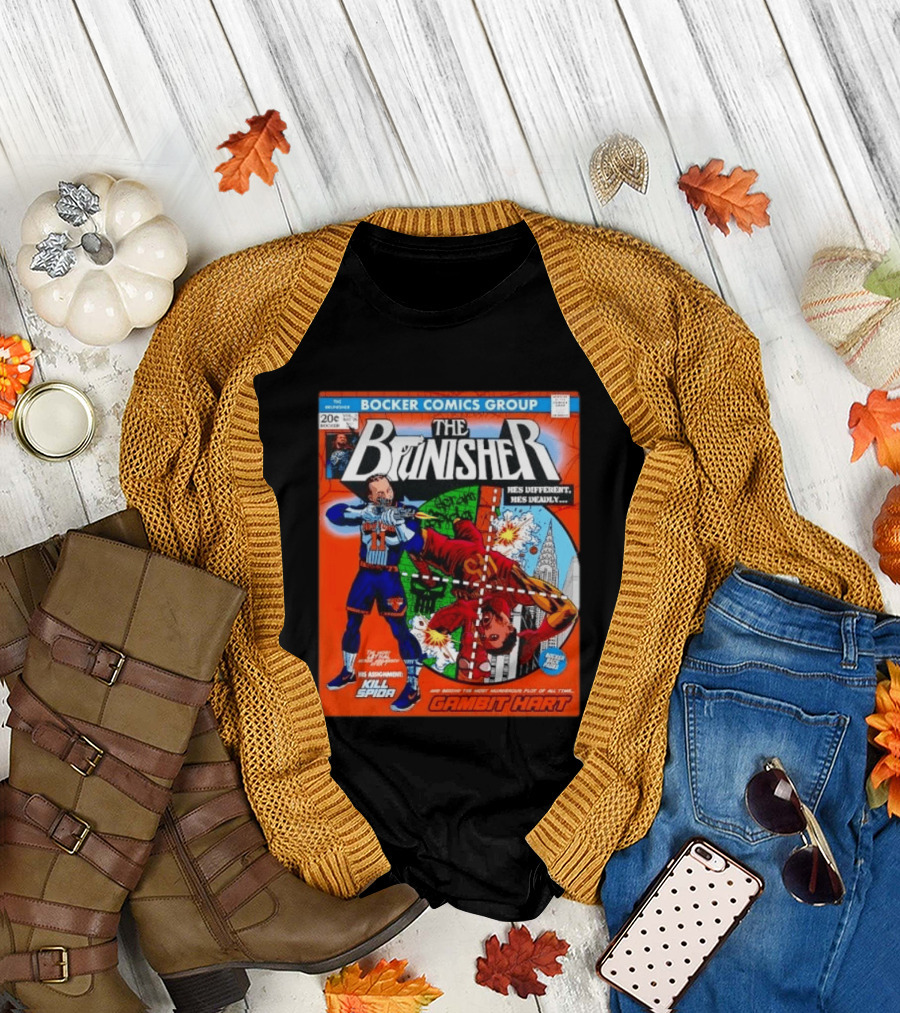 Bocker Comics Group The Brunisher Kill Spida Gambit Hart T-Shirt